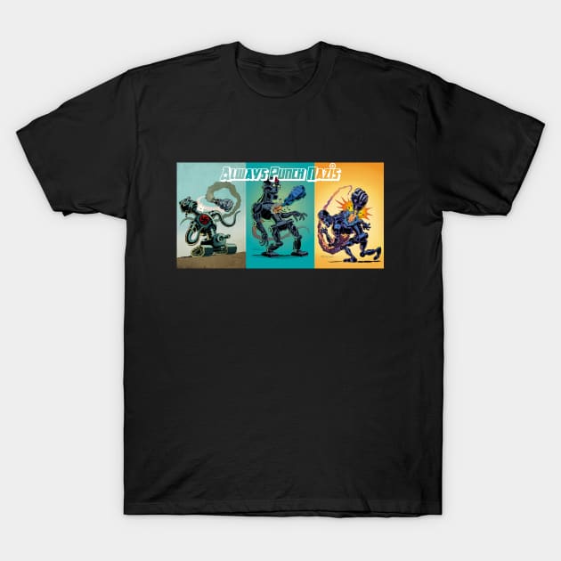 Always Punch Nazis Three Piece T-Shirt by PilotStudios